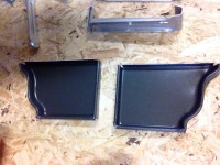 talon pour gouttieres marron/ ardoise lot de 2 talon droite /gauche